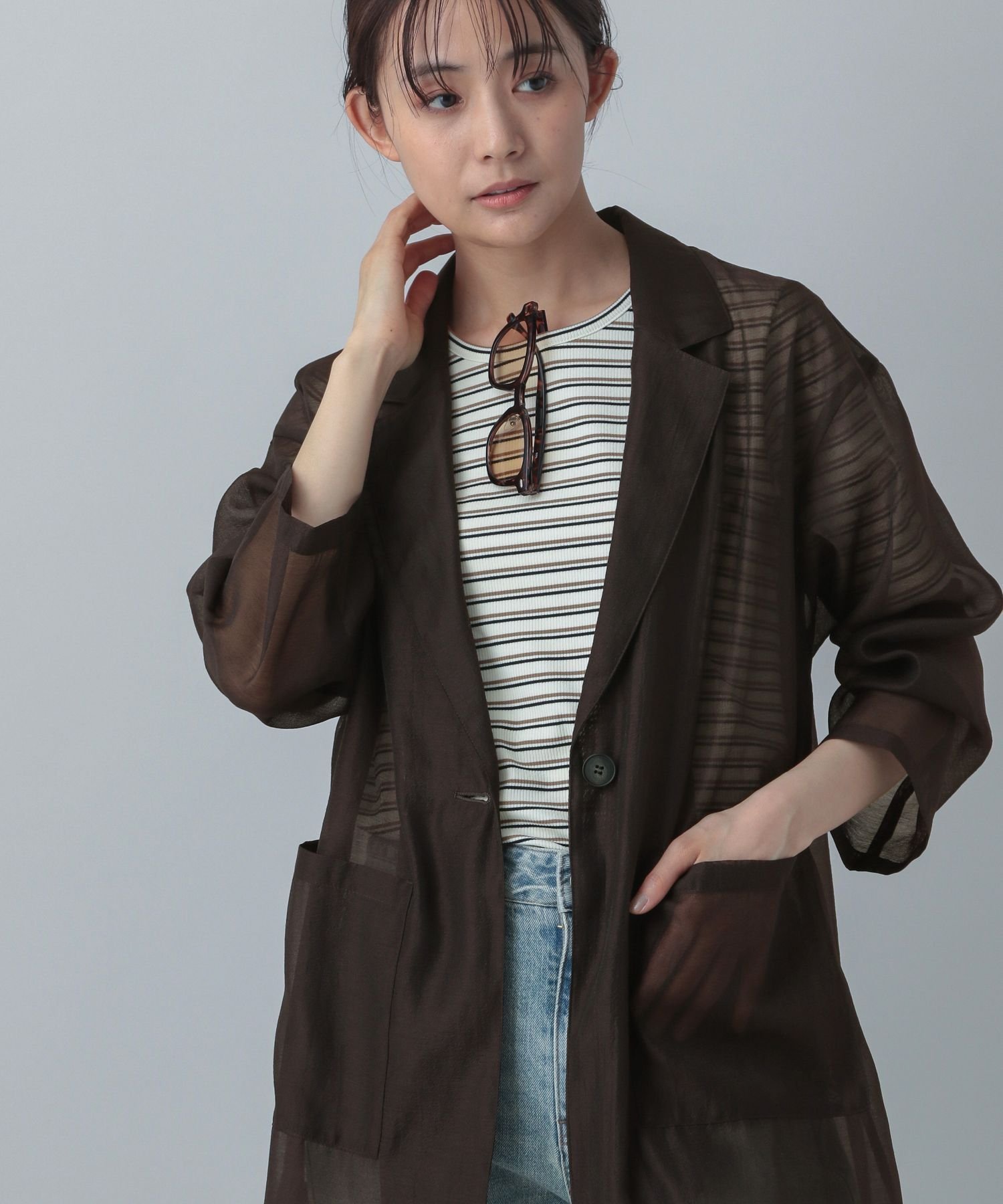 【グローバルワーク/GLOBAL WORK】のMATINEE LINE/イージーケアシアージャケット/496974 人気、トレンドファッション・服の通販 founy(ファニー) 　ファッション　Fashion　レディースファッション　Fashion for Women　アウター　Coat / Outerwear Collection　レディースジャケット・軽アウター　Jackets　シアー　Sheer, See-Through　ジャケット　Jacket, Outerwear　トレンド　Trend, Trending Now　バランス　Balance, Style Balance　ロング　Long, Long-Length　夏　Summer　 other-1|ID: prp329100004559355 ipo3291000000032665593