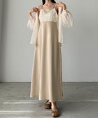 【ジュノア/JUNOAH】のLouere ジャガードキャミワンピース ライトベージュ|ID: prp329100004559373 ipo3291000000032235135