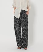 【ビューティ&ユース ユナイテッドアローズ/BEAUTY&YOUTH / UNITED ARROWS】の【WEB限定/日比谷花壇コラボアイテム】フラワープリント イージーパンツ -ウォッシャブル- BLACK|ID: prp329100004559378 ipo3291000000032741078