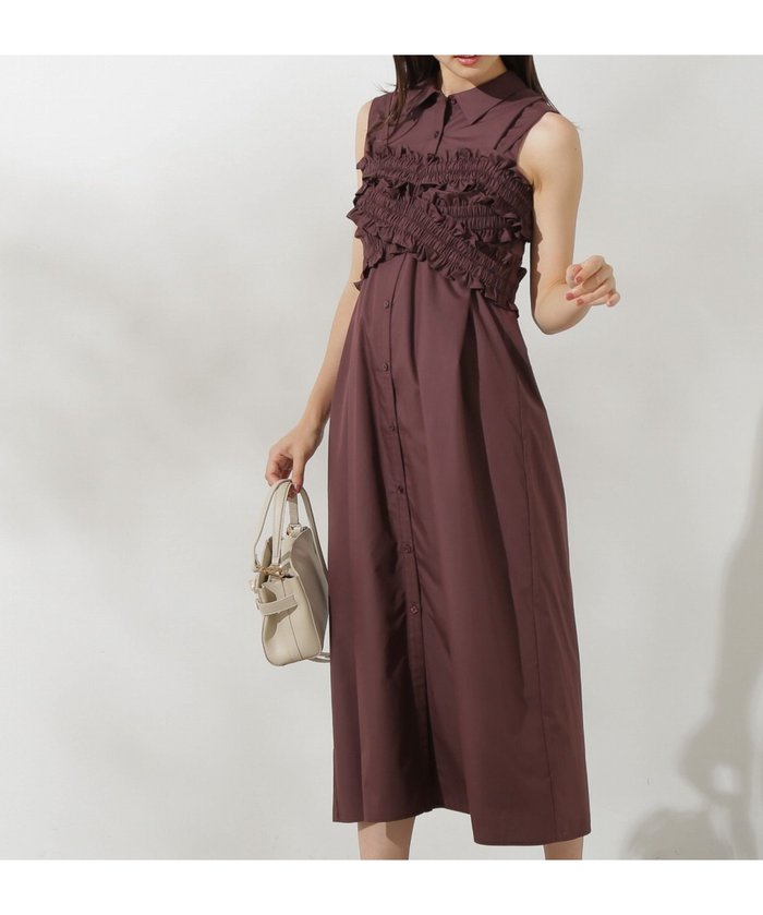 【プロポーション ボディドレッシング/PROPORTION BODY DRESSING】のギャザービスチェシャツワンピース インテリア・キッズ・メンズ・レディースファッション・服の通販 founy(ファニー) https://founy.com/ ファッション Fashion レディースファッション WOMEN ワンピース Dress シャツワンピース Shirt Dresses ギャザー Gather セットアップ Set Up ビスチェ Bustier |ID: prp329100004559383 ipo3291000000032235206