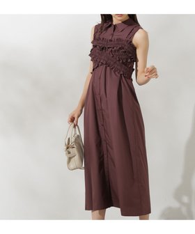 【プロポーション ボディドレッシング/PROPORTION BODY DRESSING】のギャザービスチェシャツワンピース 人気、トレンドファッション・服の通販 founy(ファニー) ファッション Fashion レディースファッション Fashion for Women ワンピース Dresses シャツワンピース / 1枚で着映えコーデ Shirt Dresses ギャザー Gathered, Ruffled セットアップ Set-Up, Coordinated Outfit ビスチェ Bustier, Corset Top |ID:prp329100004559383