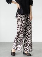 【テチチ/Te chichi】の綿麻柄アソートパンツ 人気、トレンドファッション・服の通販 founy(ファニー) ファッション Fashion レディースファッション WOMEN パンツ Pants thumbnail ブラウン|ID: prp329100004559393 ipo3291000000032235292