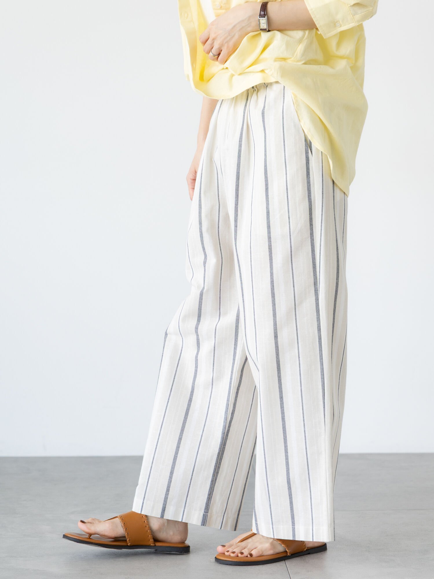 【テチチ/Te chichi】の綿麻柄アソートパンツ インテリア・キッズ・メンズ・レディースファッション・服の通販 founy(ファニー) 　ファッション　Fashion　レディースファッション　WOMEN　パンツ　Pants　ベージュ|ID: prp329100004559393 ipo3291000000032235296