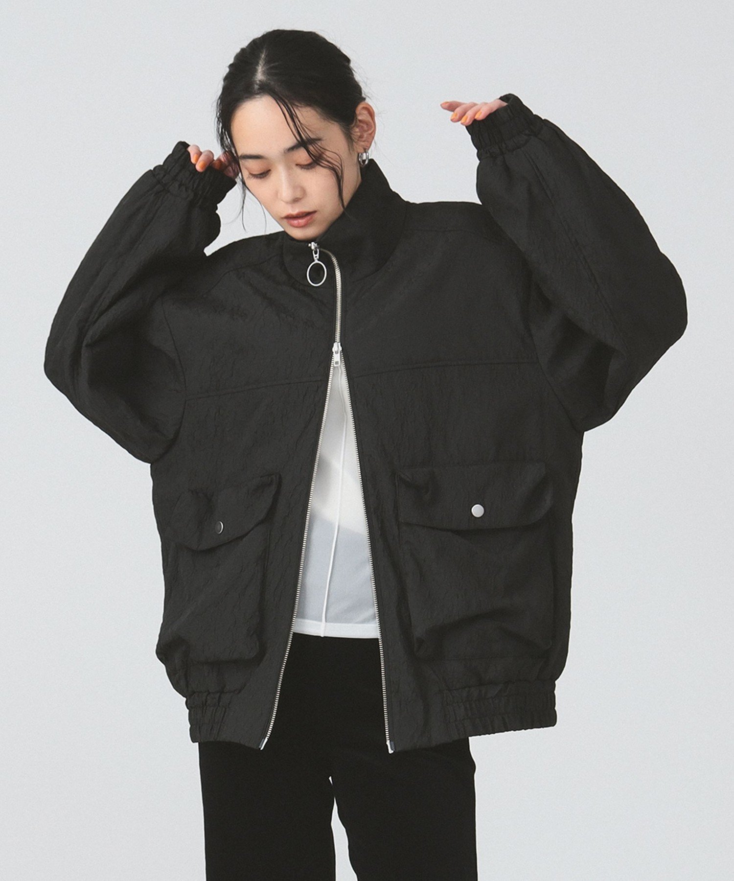 【ビームス ウイメン/BEAMS】のジャカード ナカワタ スタンドカラー ブルゾン 25SS 春 春アウター スプリングコート インテリア・キッズ・メンズ・レディースファッション・服の通販 founy(ファニー) 　ファッション　Fashion　レディースファッション　WOMEN　アウター　Coat Outerwear　コート　Coats　ブルゾン　Blouson/Jackets　インナー　Inner　春　Spring　ジップ　Zip　ジャカード　Jacquard　スタンド　Stand　スラックス　Slacks　デニム　Denim　バランス　Balance　フェミニン　Feminine　ブルゾン　Blouson　ポケット　Pocket　おすすめ　Recommend　2025年　2025　2025春夏・S/S　Ss,Spring/Summer,2025　BLACK|ID: prp329100004559413 ipo3291000000032235401