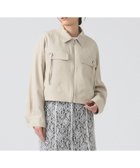 【ビームス ウイメン/BEAMS】のハトメフラップ ブルゾン BEIGE|ID: prp329100004559418 ipo3291000000032235430