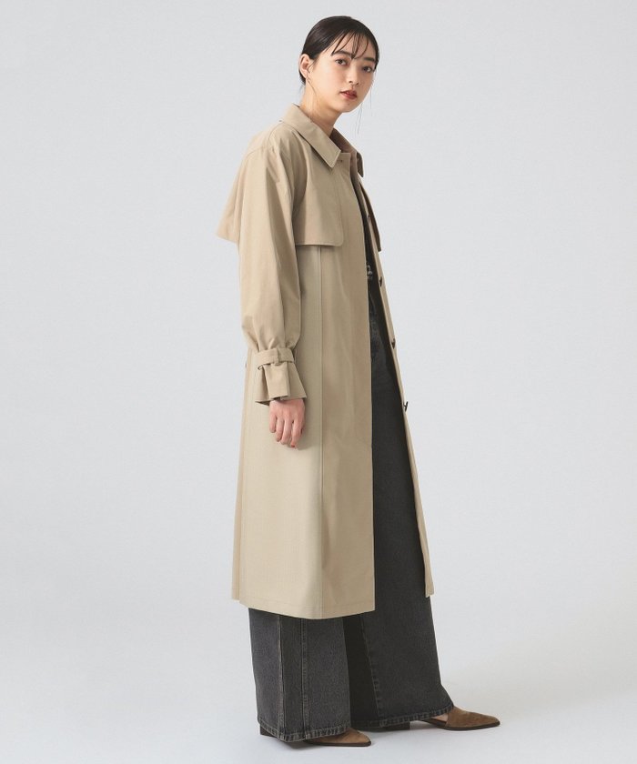 【ビームス ウイメン/BEAMS】の【6/12再値下げ】ヘリンボーン キリカエ ステンカラー コート 25SS 春 春アウター スプリングコート きれいめ お仕事 オフィス インテリア・キッズ・メンズ・レディースファッション・服の通販 founy(ファニー) https://founy.com/ ファッション Fashion レディースファッション Ladies' Fashion Online アウター Coat Outerwear コート Coats 春 Spring 切替 Switching シンプル Simple スタイリッシュ Stylish スタンド Stand ダブル Double トレンチ Trench ヘリンボーン Herringbone 無地 Plain Color エレガント 上品 Elegant ビジネス 仕事 通勤 Business 2025年 2025 2025春夏・S/S Ss,Spring/Summer,2025 |ID: prp329100004559421 ipo3291000000032473384