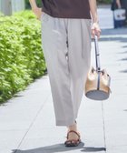 【デッサン/Dessin】の【ウエストゴム・洗える】センターライン入りテーパードパンツ(XS~L) 人気、トレンドファッション・服の通販 founy(ファニー) ファッション Fashion レディースファッション Fashion for Women パンツ Pants & Trousers ショート Short, Short Length スマート Smart, Elegant センター Center, Center Line ポケット Pocket, Pocket Detail 洗える Machine Washable thumbnail グレージュ|ID: prp329100004559436 ipo3291000000032767667