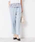 【デッサン/Dessin】の【ウエストゴム・洗える】センターライン入りテーパードパンツ(XS~L) 人気、トレンドファッション・服の通販 founy(ファニー) ファッション Fashion レディースファッション Fashion for Women パンツ Pants & Trousers ショート Short, Short Length スマート Smart, Elegant センター Center, Center Line ポケット Pocket, Pocket Detail 洗える Machine Washable thumbnail サックスブルー|ID: prp329100004559436 ipo3291000000032767669