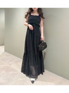 【リリーブラウン/Lily Brown】のパッチワークレースぺプラムワンピース 人気、トレンドファッション・服の通販 founy(ファニー) ファッション Fashion レディースファッション WOMEN ワンピース Dress イエロー Yellow インナー Inner シャーリング Shirring パッチワーク Patchwork フィット Fit フリル Frills ペプラム Peplum メタル Metal レース Race 夏 Summer thumbnail BLK[009]|ID: prp329100004559478 ipo3291000000032235893