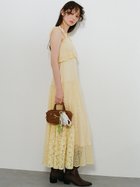 【リリーブラウン/Lily Brown】のパッチワークレースぺプラムワンピース 人気、トレンドファッション・服の通販 founy(ファニー) ファッション Fashion レディースファッション WOMEN ワンピース Dress イエロー Yellow インナー Inner シャーリング Shirring パッチワーク Patchwork フィット Fit フリル Frills ペプラム Peplum メタル Metal レース Race 夏 Summer thumbnail YEL[032]|ID: prp329100004559478 ipo3291000000032235894