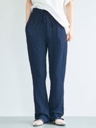 【コカ/COCA】の【シワが目立ちにくい】クロスシャーリングセミフレアパンツ Navy|ID: prp329100004559480 ipo3291000000032722658