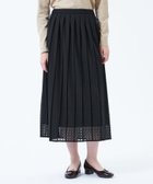 【マッキントッシュ フィロソフィー/MACKINTOSH PHILOSOPHY】のレースプリーツスカート ブラック|ID: prp329100004559496 ipo3291000000032236053