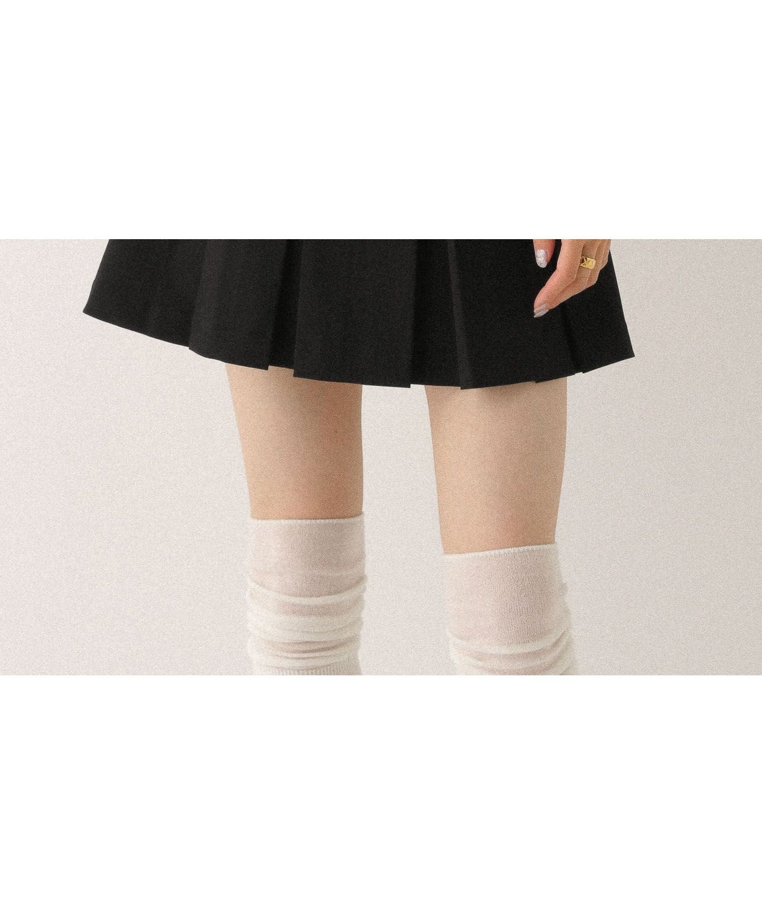 【ヘザー/Heather】のワイドプリーツミニスカート3 インテリア・キッズ・メンズ・レディースファッション・服の通販 founy(ファニー) 　ファッション　Fashion　レディースファッション　WOMEN　スカート　Skirt　ミニスカート　Mini Skirts　インナー　Inner　カットソー　Cut And Sew　ガーリー　Girly　シンプル　Simple　トレンド　Trend　ブラック|ID: prp329100004559522 ipo3291000000032396669