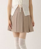 【ヘザー/Heather】のワイドプリーツミニスカート3 人気、トレンドファッション・服の通販 founy(ファニー) ファッション Fashion レディースファッション WOMEN スカート Skirt ミニスカート Mini Skirts インナー Inner カットソー Cut And Sew ガーリー Girly シンプル Simple トレンド Trend thumbnail ライトベージュ|ID: prp329100004559522 ipo3291000000032396670