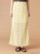 【リリーブラウン/Lily Brown】のフリルカットロングスカート 人気、トレンドファッション・服の通販 founy(ファニー) ファッション Fashion レディースファッション WOMEN スカート Skirt ロングスカート Long Skirt イエロー Yellow カットソー Cut And Sew シンプル Simple ストレッチ Stretch フェミニン Feminine フリル Frills リラックス Relax ロング Long thumbnail YEL[032]|ID: prp329100004559529 ipo3291000000032236322