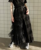 【メゾンスペシャル/MAISON SPECIAL】のRaffle Tulle Layered Wrap Skirt BLK|ID: prp329100004559562 ipo3291000000032723249