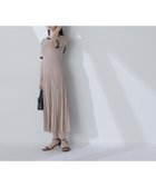 【ナチュラル ビューティー ベーシック/NATURAL BEAUTY BASIC】のバイカラーラインニットワンピース ベージュ×クロ2|ID: prp329100004559586 ipo3291000000032236747