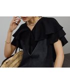 【サロン アダム エ ロペ/SALON adam et rope'】のシルクブレンドラッフルカラーブラウス 人気、トレンドファッション・服の通販 founy(ファニー) ファッション Fashion レディースファッション WOMEN トップス・カットソー Tops/Tshirt シャツ/ブラウス Shirts/Blouses カーゴパンツ Cargo Pants シルク Silk スリット Slit スリーブ Sleeve タンブラー Tumbler デニム Denim フリル Frills フレア Flare フロント Front ボトム Bottom ポケット Pocket 羽織 Haori ミックス Mix ラッフル Raffle おすすめ Recommend エレガント 上品 Elegant thumbnail ブラック(01)|ID: prp329100004559594 ipo3291000000032236808
