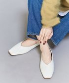 【ビューティ&ユース ユナイテッドアローズ/BEAUTY&YOUTH / UNITED ARROWS】のVカットステッチ フラットシューズ 人気、トレンドファッション・服の通販 founy(ファニー) ファッション Fashion レディースファッション WOMEN シューズ Shoes シルバー Silver シンプル Simple トレンド Trend ビジネス 仕事 通勤 Business フラット Flat エレガント 上品 Elegant 旅行 Travel thumbnail WHITE|ID: prp329100004559613 ipo3291000000032405224