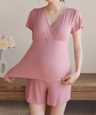 【アイモハ/aimoha / KIDS】のaimoha -select-/マタニティ半袖ルームウェアセット 人気、トレンドファッション・服の通販 founy(ファニー) ファッション Fashion キッズファッション KIDS Children’s Clothing お家時間・ステイホーム Home Time/Stay Home ショート Short フェミニン Feminine リラックス Relax 半袖 Short Sleeve thumbnail ピンク|ID: prp329100004559672 ipo3291000000032606701