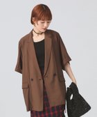 【ビームス ウイメン/BEAMS】の【秋まで着れる/ビジネス/オンオフ】ダブルブレスト ハーフスリーブ ジャケット 人気、トレンドファッション・服の通販 founy(ファニー) ファッション Fashion レディースファッション Fashion for Women アウター Coat / Outerwear Collection レディースジャケット・軽アウター Jackets おすすめ Recommended / Our Picks カットソー Cut and Sewn Top ジャケット Jacket, Outerwear スリーブ Sleeve, Long Sleeve / Short Sleeve ダブル Double, Double-Breasted ハーフ Half, Half-Length バランス Balance, Style Balance ビジネス 仕事 通勤 Business / Work / Commuting フロント Front, Front Design リラックス Relax, Relaxed Fit ロング Long, Long-Length 秋 Autumn thumbnail BROWN|ID: prp329100004559674 ipo3291000000033565905