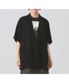 【ビームス ウイメン/BEAMS】の【秋まで着れる/ビジネス/オンオフ】ダブルブレスト ハーフスリーブ ジャケット 人気、トレンドファッション・服の通販 founy(ファニー) ファッション Fashion レディースファッション Fashion for Women アウター Coat / Outerwear Collection レディースジャケット・軽アウター Jackets おすすめ Recommended / Our Picks カットソー Cut and Sewn Top ジャケット Jacket, Outerwear スリーブ Sleeve, Long Sleeve / Short Sleeve ダブル Double, Double-Breasted ハーフ Half, Half-Length バランス Balance, Style Balance ビジネス 仕事 通勤 Business / Work / Commuting フロント Front, Front Design リラックス Relax, Relaxed Fit ロング Long, Long-Length 秋 Autumn thumbnail BLACK|ID: prp329100004559674 ipo3291000000033565908