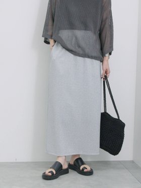 【サマンサモスモス/Samansa Mos2】のラメナロースカート 人気、トレンドファッション・服の通販 founy(ファニー) ファッション Fashion レディースファッション Fashion for Women スカート Skirts おすすめ Recommended / Our Picks スニーカー Sneakers, Trainers スポーティ Sporty, Casual Athletic スマート Smart, Elegant スリット Slit, Slit Detail エレガント 上品 Elegant |ID:prp329100004559682