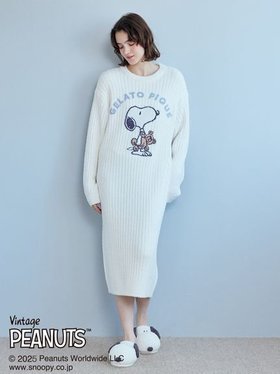 【ジェラート ピケ/gelato pique】の【PEANUTS】SNOOPY×BEAR ジャガードワンピース 人気、トレンドファッション・服の通販 founy(ファニー) ファッション Fashion レディースファッション WOMEN ワンピース Dress お家時間・ステイホーム Home Time/Stay Home コラボ Collaboration シンプル Simple ブランケット Blanket ベビー Baby |ID:prp329100004559689