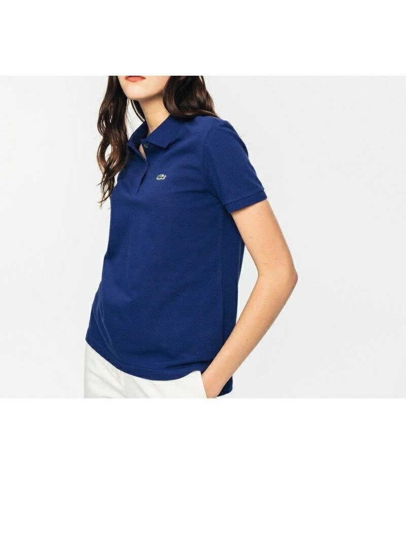 【ラコステ/LACOSTE】のコットン100% ピケ ポロシャツ(半袖) インテリア・キッズ・メンズ・レディースファッション・服の通販 founy(ファニー) 　ファッション　Fashion　レディースファッション　Ladies' Fashion Online　トップス・カットソー　Tops/Tshirt　シャツ/ブラウス　Shirts/Blouses　ポロシャツ　Polo Shirts　スタンダード　Standard　スポーツ　Sports　ポロシャツ　Polo Shirt　半袖　Short Sleeve　定番　Standard　インディゴブルー|ID: prp329100004559692 ipo3291000000032682026