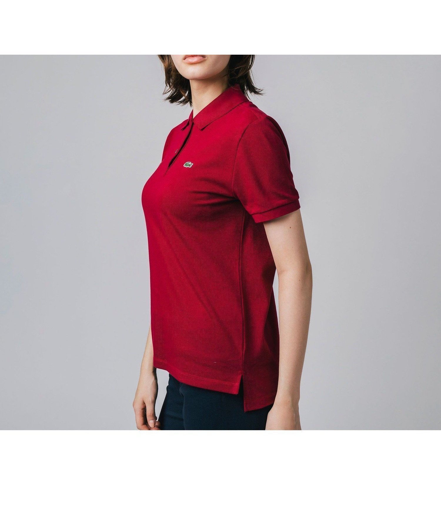 【ラコステ/LACOSTE】のコットン100% ピケ ポロシャツ(半袖) インテリア・キッズ・メンズ・レディースファッション・服の通販 founy(ファニー) 　ファッション　Fashion　レディースファッション　Ladies' Fashion Online　トップス・カットソー　Tops/Tshirt　シャツ/ブラウス　Shirts/Blouses　ポロシャツ　Polo Shirts　スタンダード　Standard　スポーツ　Sports　ポロシャツ　Polo Shirt　半袖　Short Sleeve　定番　Standard　ワインレッド|ID: prp329100004559692 ipo3291000000032682035