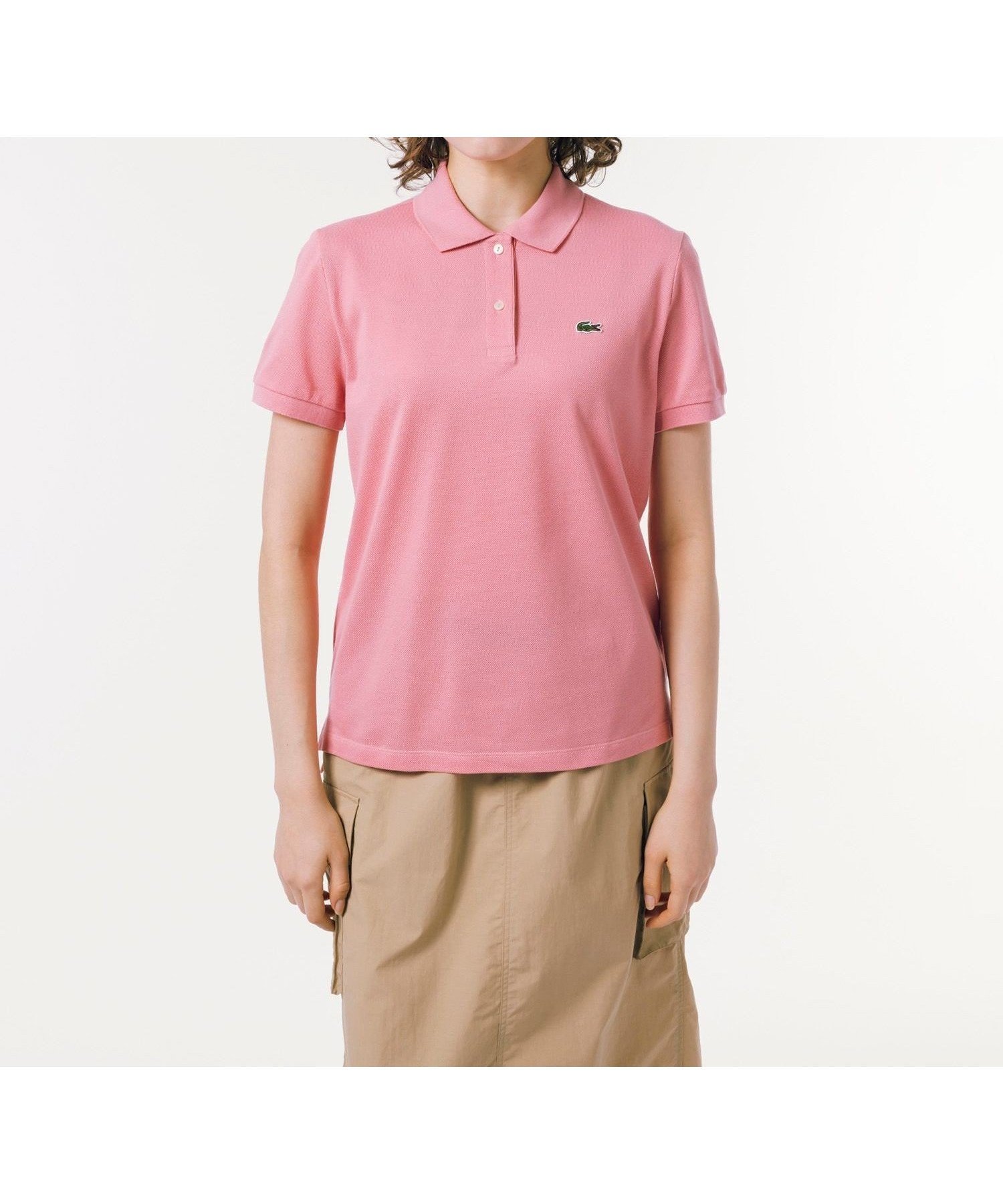 【ラコステ/LACOSTE】のコットン100% ピケ ポロシャツ(半袖) インテリア・キッズ・メンズ・レディースファッション・服の通販 founy(ファニー) 　ファッション　Fashion　レディースファッション　Ladies' Fashion Online　トップス・カットソー　Tops/Tshirt　シャツ/ブラウス　Shirts/Blouses　ポロシャツ　Polo Shirts　スタンダード　Standard　スポーツ　Sports　ポロシャツ　Polo Shirt　半袖　Short Sleeve　定番　Standard　ピンク|ID: prp329100004559692 ipo3291000000032682038