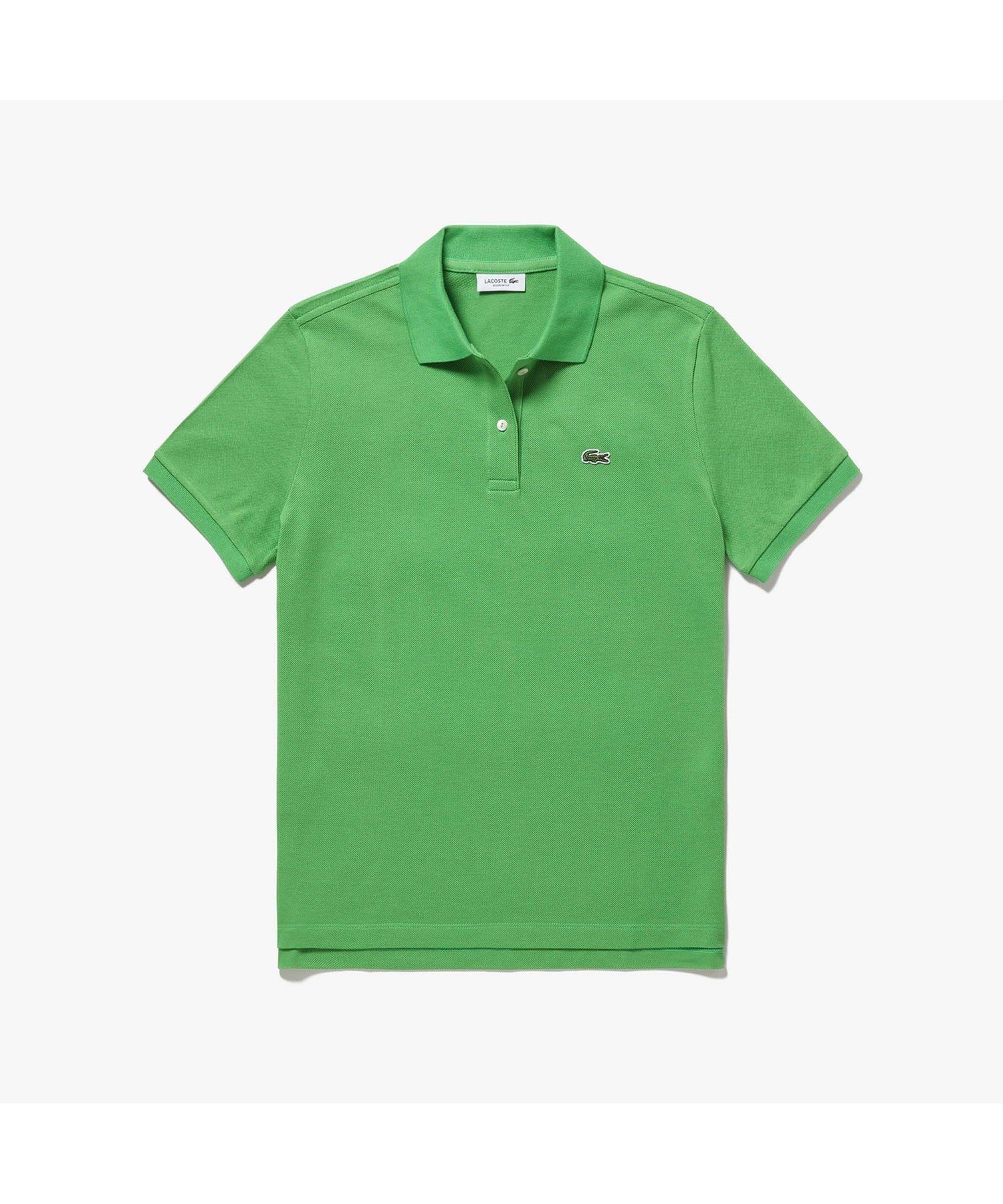 【ラコステ/LACOSTE】のコットン100% ピケ ポロシャツ(半袖) インテリア・キッズ・メンズ・レディースファッション・服の通販 founy(ファニー) 　ファッション　Fashion　レディースファッション　Ladies' Fashion Online　トップス・カットソー　Tops/Tshirt　シャツ/ブラウス　Shirts/Blouses　ポロシャツ　Polo Shirts　スタンダード　Standard　スポーツ　Sports　ポロシャツ　Polo Shirt　半袖　Short Sleeve　定番　Standard　グリーン|ID: prp329100004559692 ipo3291000000032682039