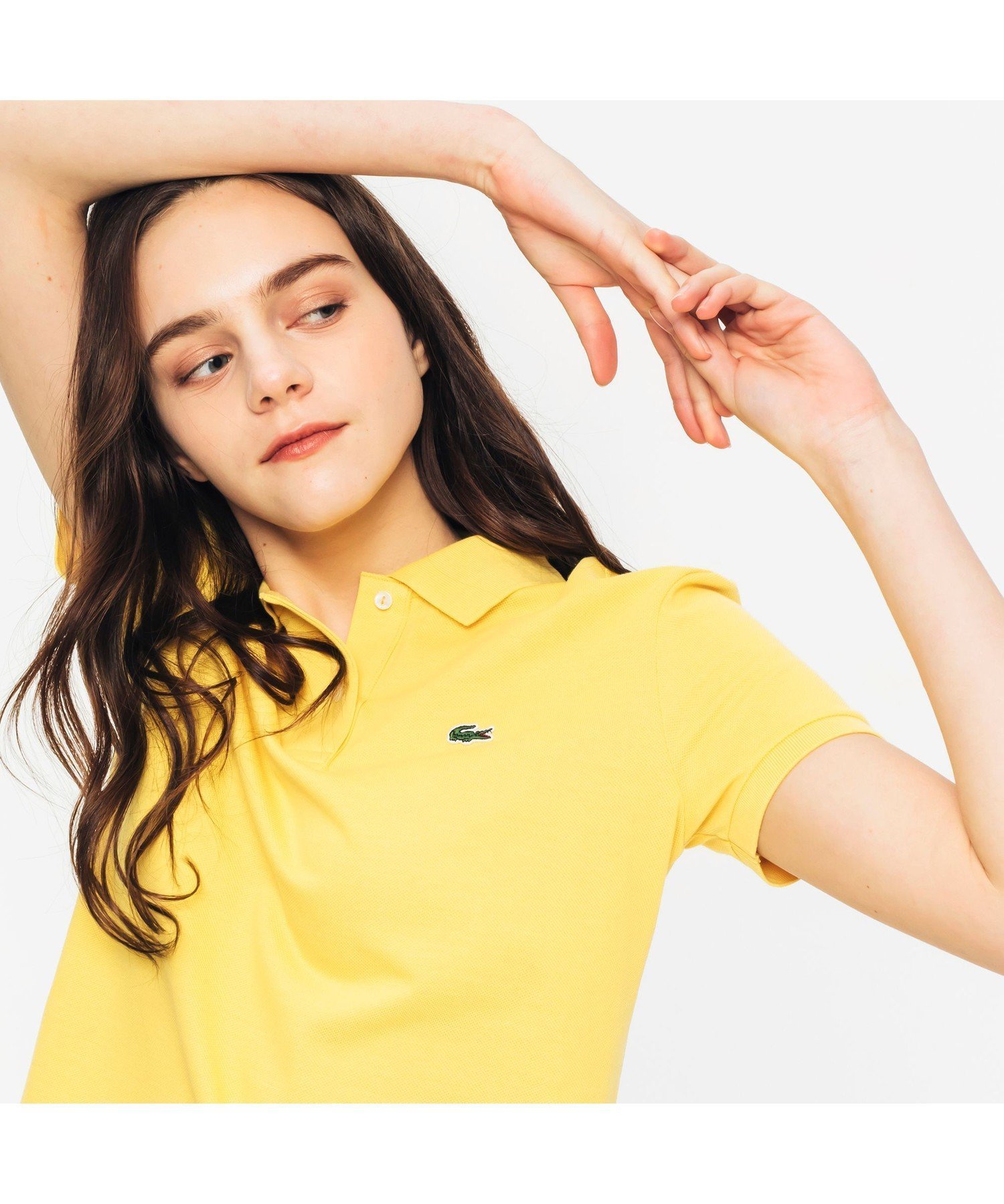 【ラコステ/LACOSTE】のコットン100% ピケ ポロシャツ(半袖) インテリア・キッズ・メンズ・レディースファッション・服の通販 founy(ファニー) 　ファッション　Fashion　レディースファッション　Ladies' Fashion Online　トップス・カットソー　Tops/Tshirt　シャツ/ブラウス　Shirts/Blouses　ポロシャツ　Polo Shirts　スタンダード　Standard　スポーツ　Sports　ポロシャツ　Polo Shirt　半袖　Short Sleeve　定番　Standard　レモンイエロー|ID: prp329100004559692 ipo3291000000032682043
