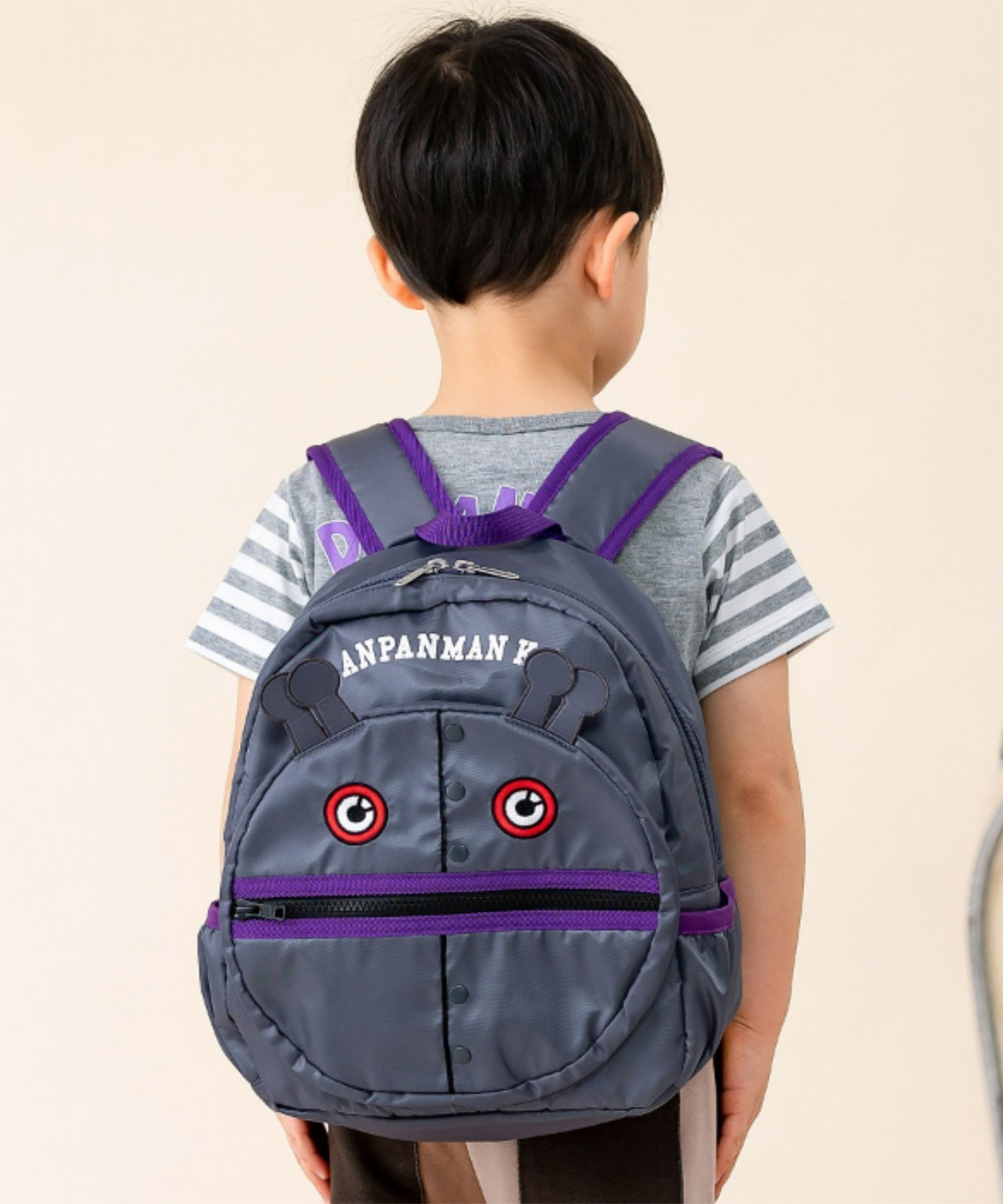 【アンパンマンキッズコレクション/ANPANMAN KIDS COLLECTION / KIDS】のAPKC/だだんだん顔リュック インテリア・キッズ・メンズ・レディースファッション・服の通販 founy(ファニー) 　ファッション　Fashion　キッズファッション　KIDS Children’s Clothing　キャラクター　Character　ギフト プレゼント　Gift Present　コレクション　Collection　フロント　Front　ポケット　Pocket　リュック　Ruck Sack　グレー|ID: prp329100004559711 ipo3291000000032672362