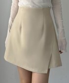 【ジュノア/JUNOAH】のLouere ラップ風ミニスカート アイボリー|ID: prp329100004559743 ipo3291000000032238178