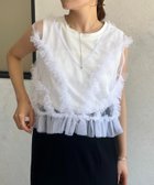 【ゼヴォン/Thevon】のチュールフリルベスト×ノースリセットプルオーバー 人気、トレンドファッション・服の通販 founy(ファニー) ファッション Fashion レディースファッション Fashion for Women トップス・カットソー Cut & Sew Tops ベスト&ジレ / 重ね着スタイル Vests & Gilets カジュアルプルオーバー・ニットトップス Pullovers & Knit Tops / Casual Pullovers 2025年 2025 2025春夏・S/S Spring/Summer 2025 SS25 アクセサリー Fashion Accessories エアリー Airy Texture ショート Short, Short Length ダウン Down, Puffer チュール Tulip, Tulip Motif デニム Denim, Jeans Material トレンド Trend, Trending Now ネックレス Necklace, Pendant Necklace ノースリーブ Sleeveless, No-Sleeve フェミニン Feminine, Girly ベスト Vest, Waistcoat thumbnail オフホワイト|ID: prp329100004559755 ipo3291000000033507509