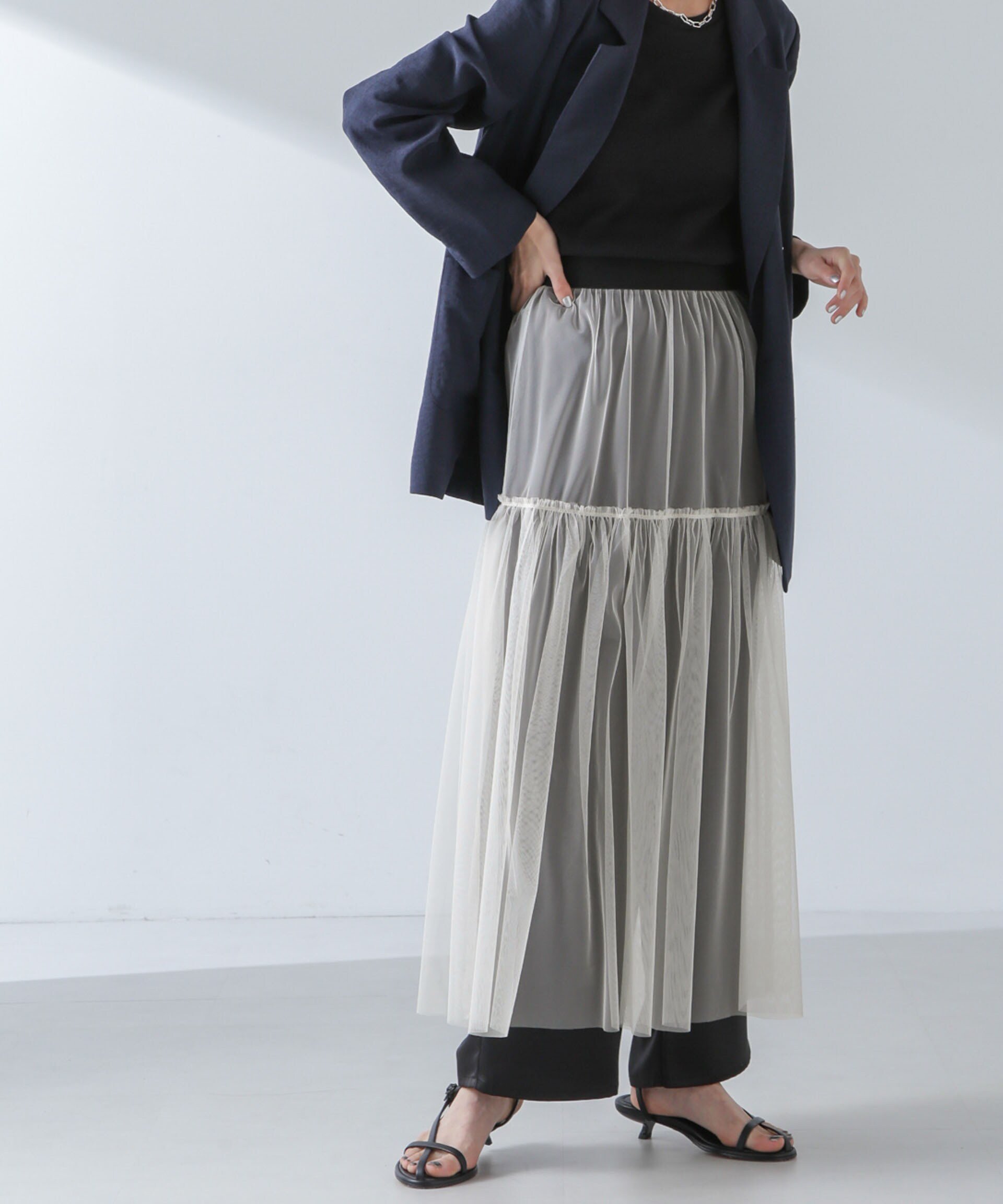 【ナノ ユニバース/nano universe】のチュールスカート インテリア・キッズ・メンズ・レディースファッション・服の通販 founy(ファニー) 　ファッション　Fashion　レディースファッション　WOMEN　スカート　Skirt　ウォッシャブル　Washable　シアー　Sheer　シンプル　Simple　チュール　Tulle　エレガント 上品　Elegant　ビジネス 仕事 通勤　Business　ライトベージュ1|ID: prp329100004559822 ipo3291000000032238696