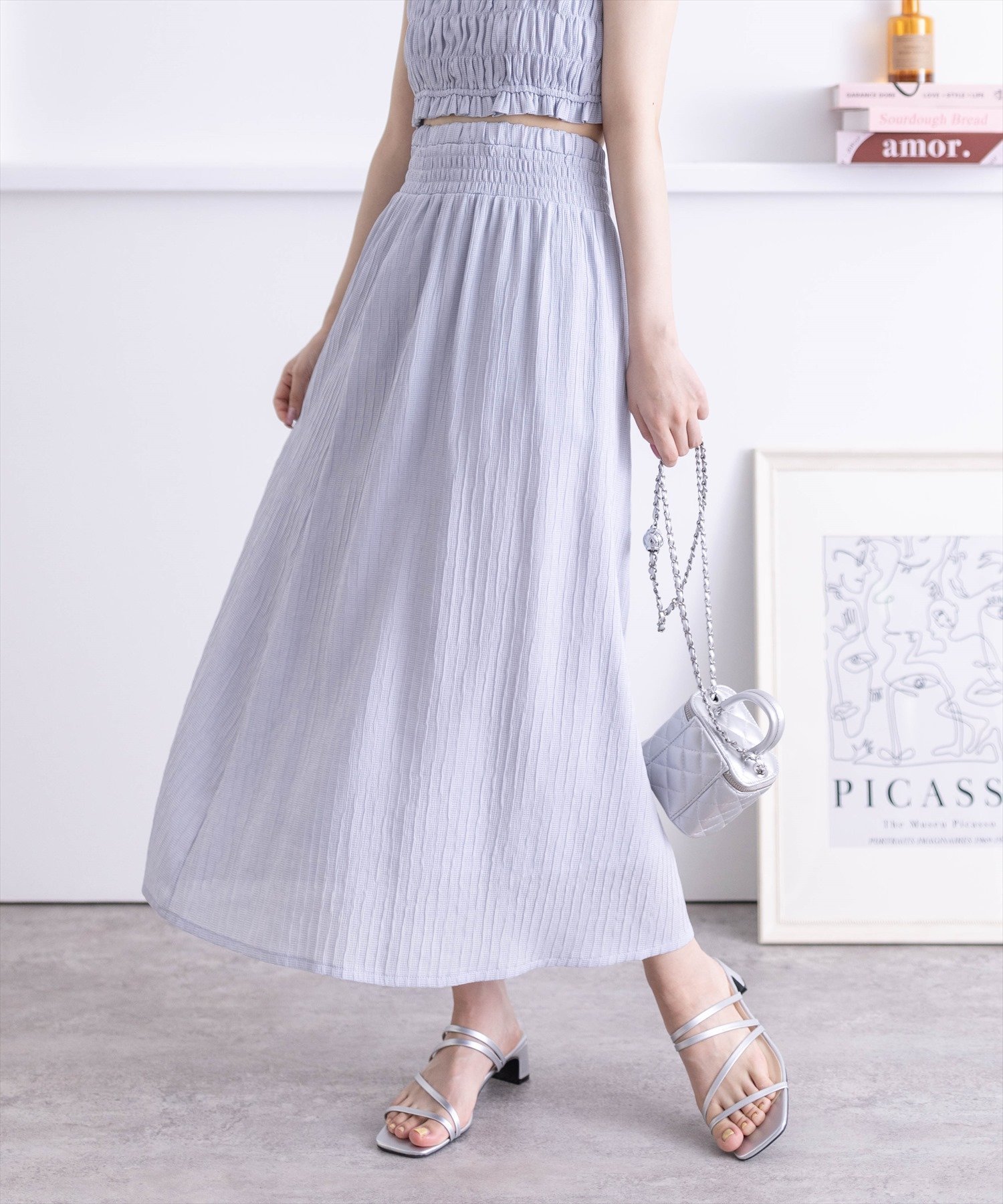 【クリア/clear】のギャザーフレアスカート(セット可) 人気、トレンドファッション・服の通販 founy(ファニー) 　ファッション　Fashion　レディースファッション　WOMEN　スカート　Skirt　Aライン/フレアスカート　Flared A-Line Skirts　おすすめ　Recommend　イエロー　Yellow　ギャザー　Gather　ノースリーブ　No Sleeve　フレア　Flare　 other-1|ID: prp329100004559840 ipo3291000000032238768
