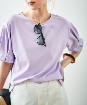 【ルクールブラン/le.coeur blanc】のコットンタックスリーブTシャツ 人気、トレンドファッション・服の通販 founy(ファニー) ファッション Fashion レディースファッション WOMEN トップス・カットソー Tops/Tshirt シャツ/ブラウス Shirts/Blouses ロング / Tシャツ T-Shirts おすすめ Recommend カットソー Cut And Sew シンプル Simple スリーブ Sleeve |ID:prp329100004559860