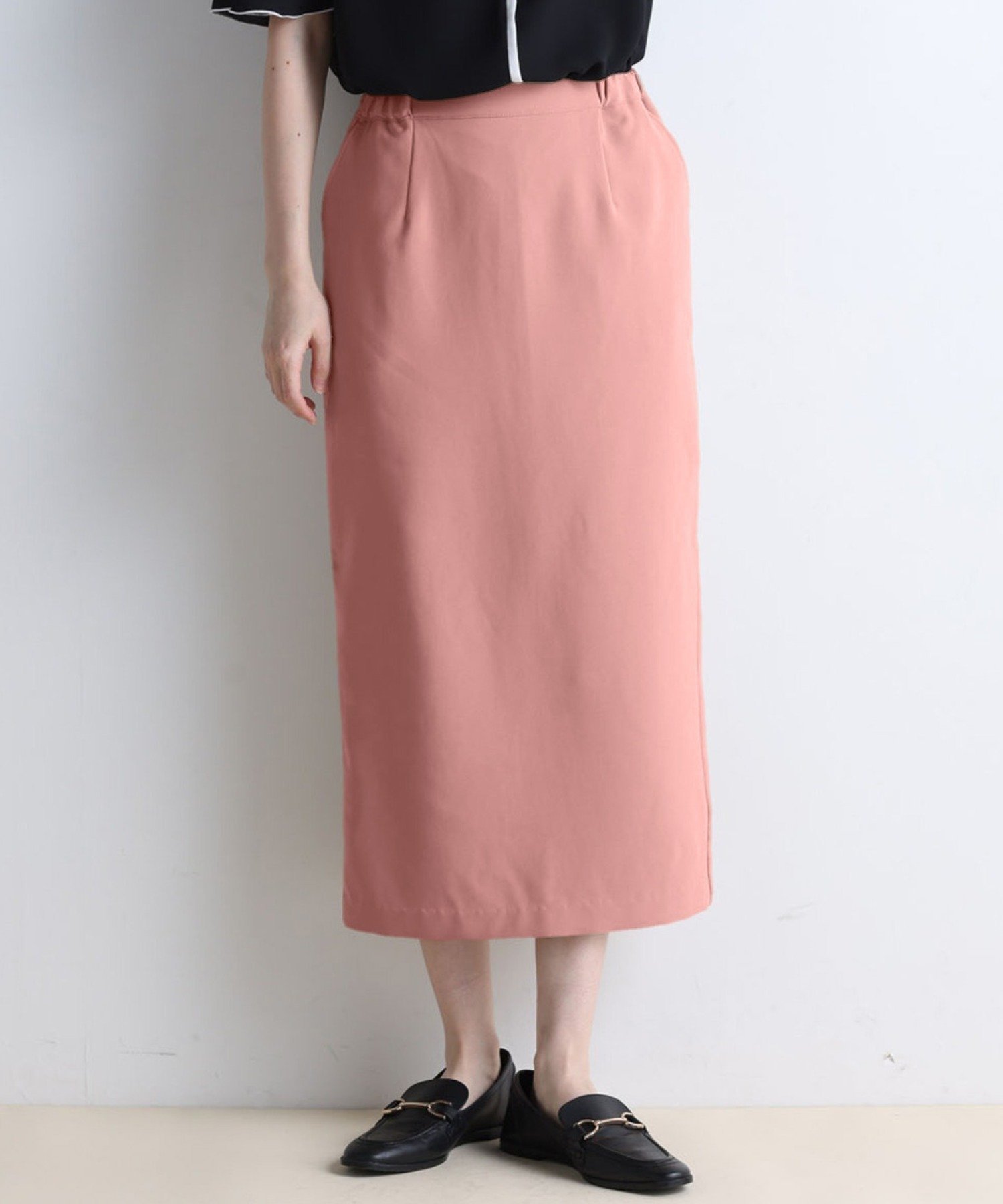 【ラナン/Ranan】の美ラインタイトロングスカート インテリア・キッズ・メンズ・レディースファッション・服の通販 founy(ファニー) 　ファッション　Fashion　レディースファッション　WOMEN　スカート　Skirt　ロングスカート　Long Skirt　ストレッチ　Stretch　スリム　Slim　ポケット　Pocket　ロング　Long　人気　Popularity　サーモンピンク|ID: prp329100004559881 ipo3291000000032239071