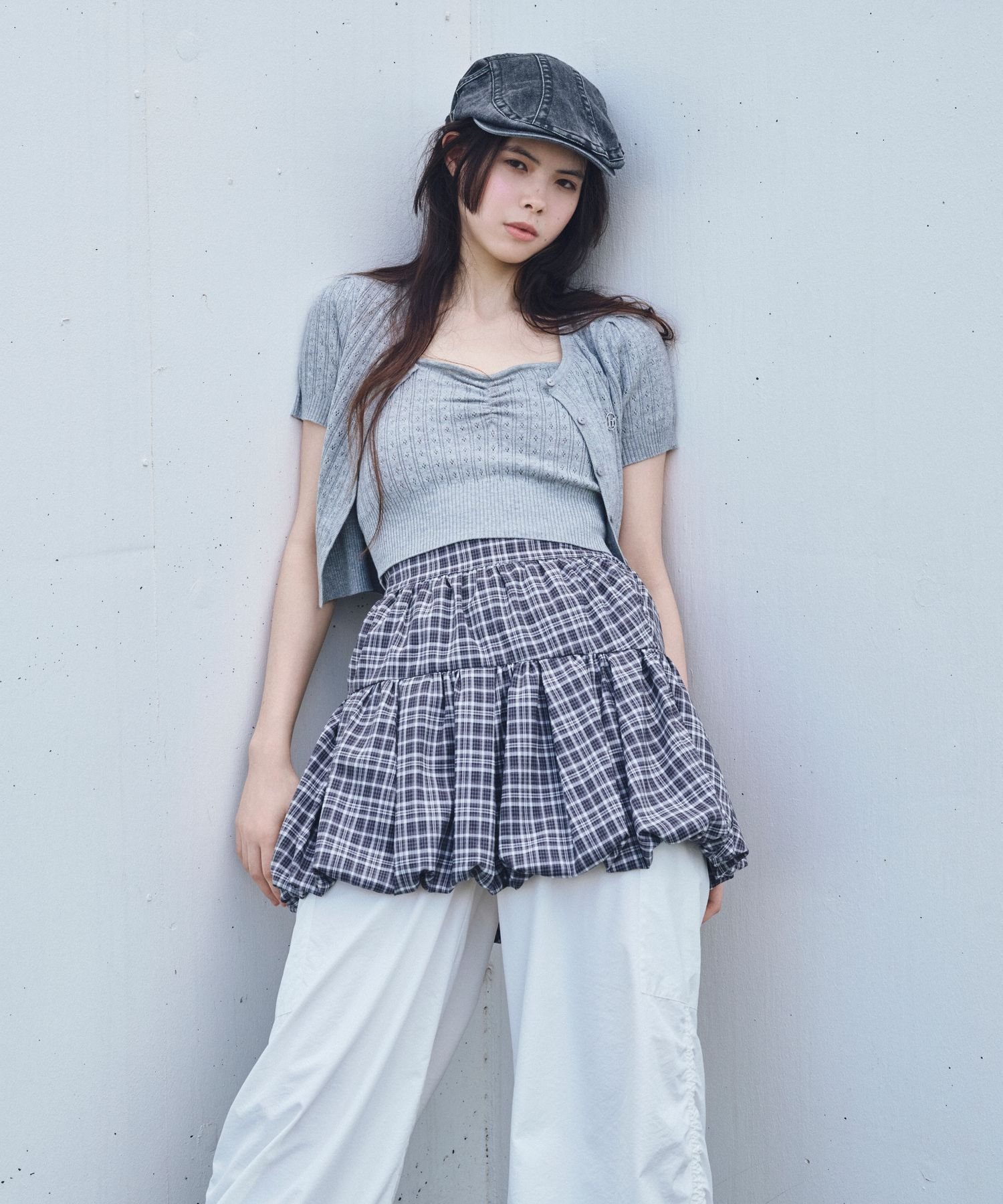 【ヘザー/Heather】のアソートバルーンミニスカート 人気、トレンドファッション・服の通販 founy(ファニー) 　ファッション　Fashion　レディースファッション　WOMEN　スカート　Skirt　ミニスカート　Mini Skirts　おすすめ　Recommend　チェック　Check　デニム　Denim　トレンド　Trend　バルーン　Balloon　ミニスカート　Mini Skirt　今季　This Season　無地　Plain Color　 other-1|ID: prp329100004559941 ipo3291000000032239493