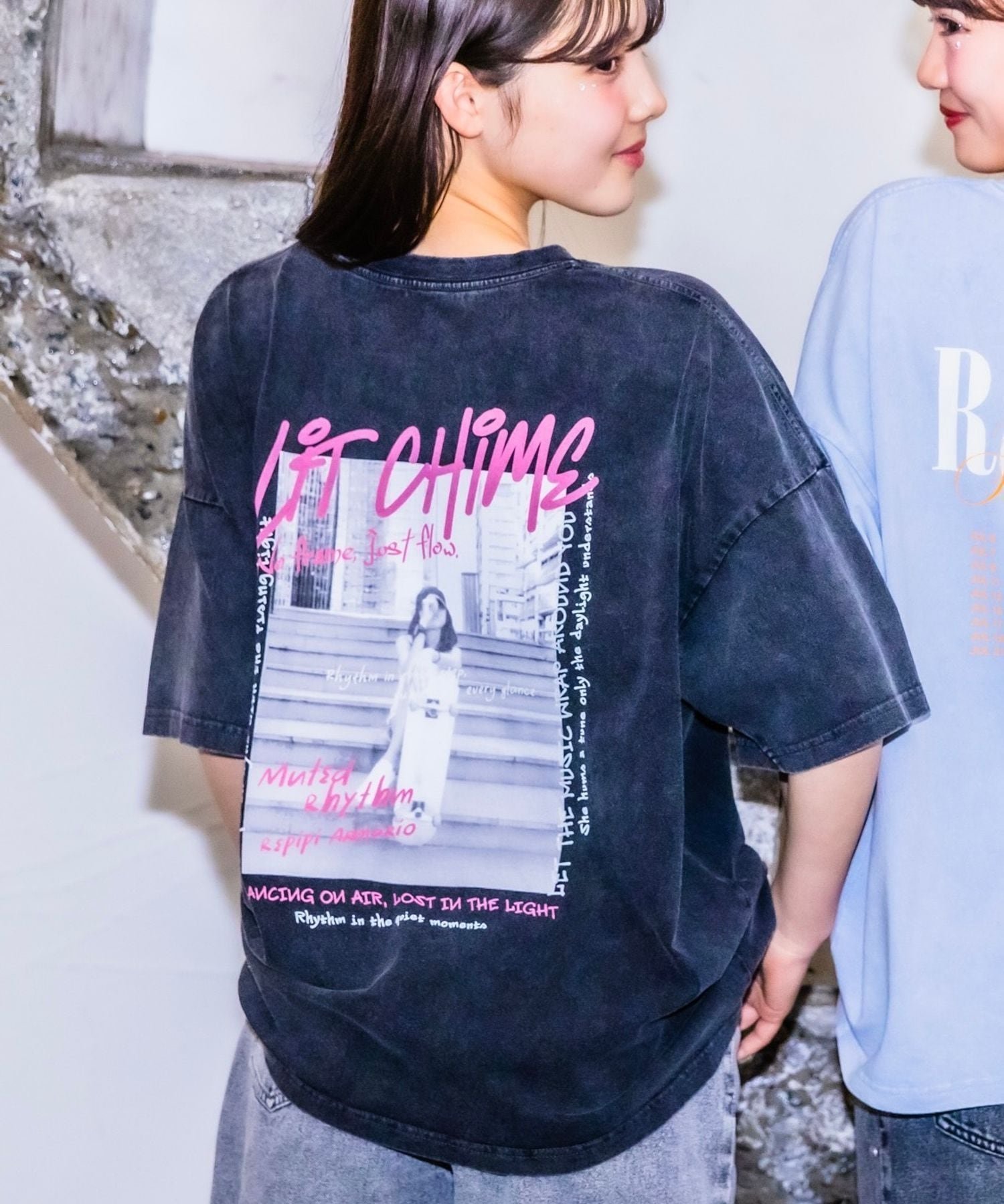 【レピピアルマリオ/repipi armario / KIDS】のAcidWashルーズTシャツ インテリア・キッズ・メンズ・レディースファッション・服の通販 founy(ファニー) 　ファッション　Fashion　キッズファッション　Fashion for Kids　デニム　Denim, Jeans Material　ハーフ　Half, Half-Length　フロント　Front, Front Design　プリント　Print, Printed Pattern　ミニスカート　Mini Skirt, Short Skirt　ルーズ　Loose, Oversized　半袖　Short Sleeve, Half Sleeve　ブラック05|ID: prp329100004559964 ipo3291000000033494721