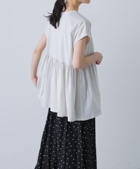 【かぐれ/kagure / URBAN RESEARCH】のウエストギャザーフレンチプルオーバー 人気、トレンドファッション・服の通販 founy(ファニー) ファッション Fashion レディースファッション WOMEN トップス・カットソー Tops/Tshirt プルオーバー Pullover 2025年 2025 2025春夏・S/S Ss,Spring/Summer,2025 おすすめ Recommend カットソー Cut And Sew カーディガン Cardigan ギャザー Gather ジャケット Jacket バランス Balance エレガント 上品 Elegant 夏 Summer S/S・春夏 Ss・Spring/Summer |ID:prp329100004559966