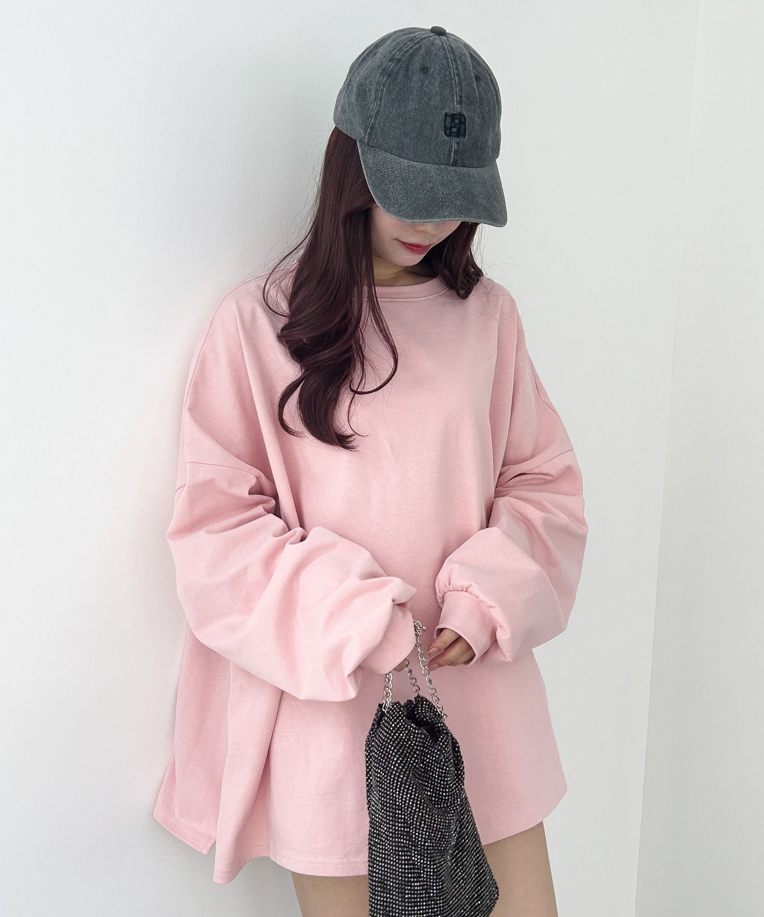 【ヘザー/Heather】の【WEB限定】スーパーBIGシルエットロンT インテリア・キッズ・メンズ・レディースファッション・服の通販 founy(ファニー) 　ファッション　Fashion　レディースファッション　WOMEN　トップス・カットソー　Tops/Tshirt　ロング / Tシャツ　T-Shirts　おすすめ　Recommend　スウェット　Sweat　スリット　Slit　ピンク|ID: prp329100004560004 ipo3291000000032240100