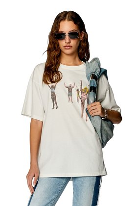 【ディーゼル/DIESEL】のレディース Tシャツ T-BUXT-N8 人気、トレンドファッション・服の通販 founy(ファニー) ファッション Fashion レディースファッション WOMEN トップス・カットソー Tops/Tshirt シャツ/ブラウス Shirts/Blouses ロング / Tシャツ T-Shirts スキニー Skinny プリント Print ボトム Bottom ワイド Wide |ID:prp329100004560019