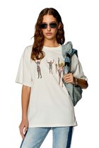 【ディーゼル/DIESEL】のレディース Tシャツ T-BUXT-N8 人気、トレンドファッション・服の通販 founy(ファニー) ファッション Fashion レディースファッション WOMEN トップス・カットソー Tops/Tshirt シャツ/ブラウス Shirts/Blouses ロング / Tシャツ T-Shirts スキニー Skinny プリント Print ボトム Bottom ワイド Wide thumbnail ホワイト|ID: prp329100004560019 ipo3291000000032240200