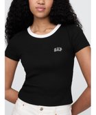 【ギャップ/GAP】のリブ クロップド GAPロゴTシャツ 人気、トレンドファッション・服の通販 founy(ファニー) ファッション Fashion レディースファッション WOMEN トップス・カットソー Tops/Tshirt シャツ/ブラウス Shirts/Blouses ロング / Tシャツ T-Shirts クロップド Cropped ショート Short ストレート Straight 半袖 Short Sleeve thumbnail BLACK_WHITE_PK|ID: prp329100004560028 ipo3291000000032240272