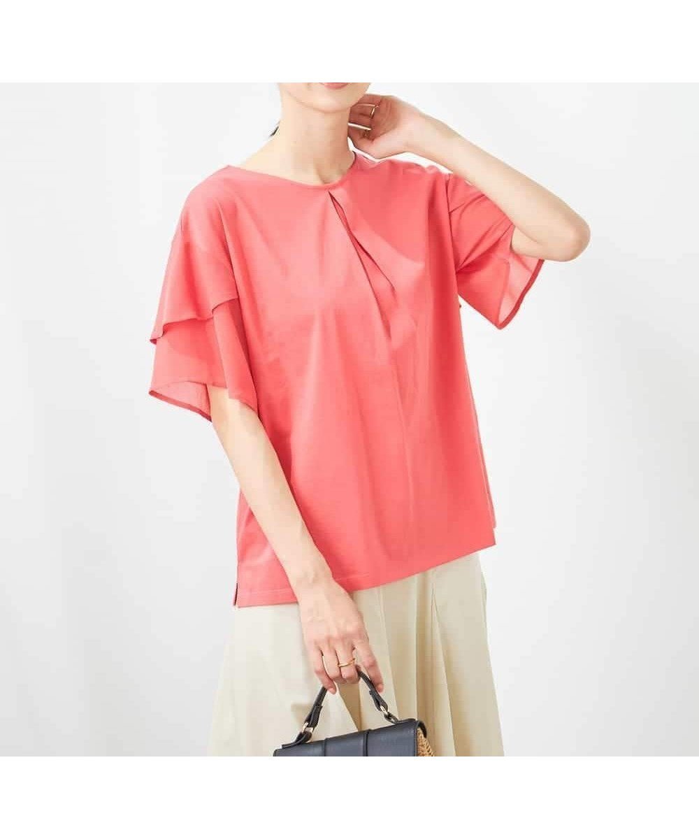 【アー ヴェー ヴェー/a.v.v】の【接触冷感/UVカット】2WAY シフォンケープトップス 人気、トレンドファッション・服の通販 founy(ファニー) 　ファッション　Fashion　レディースファッション　WOMEN　トップス・カットソー　Tops/Tshirt　インナー　Inner　カットソー　Cut And Sew　シフォン　Chiffon　シルケット　Mercerization　ジャケット　Jacket　デニム　Denim　ドッキング　Docking　再入荷　Restock/Back In Stock/Re Arrival　おすすめ　Recommend　夏　Summer　 other-1|ID: prp329100004560088 ipo3291000000032317353