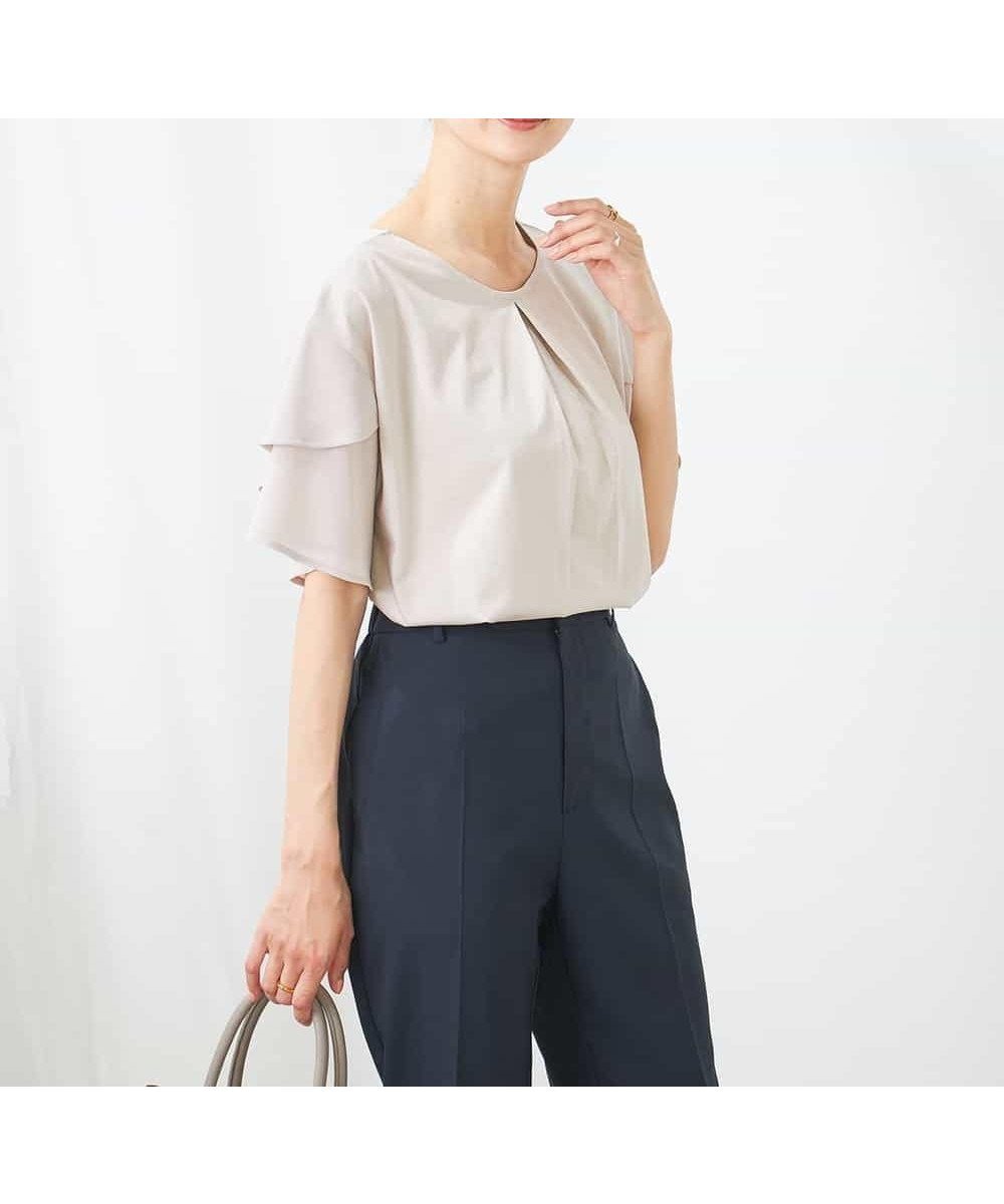 【アー ヴェー ヴェー/a.v.v】の【接触冷感/UVカット】2WAY シフォンケープトップス インテリア・キッズ・メンズ・レディースファッション・服の通販 founy(ファニー) 　ファッション　Fashion　レディースファッション　WOMEN　トップス・カットソー　Tops/Tshirt　インナー　Inner　カットソー　Cut And Sew　シフォン　Chiffon　シルケット　Mercerization　ジャケット　Jacket　デニム　Denim　ドッキング　Docking　再入荷　Restock/Back In Stock/Re Arrival　おすすめ　Recommend　夏　Summer　グレージュ|ID: prp329100004560088 ipo3291000000032317359