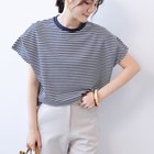 【ミニミニストア/miniministore】のショルダータックTシャツ レディース半袖 人気、トレンドファッション・服の通販 founy(ファニー) ファッション Fashion レディースファッション WOMEN トップス・カットソー Tops/Tshirt シャツ/ブラウス Shirts/Blouses ロング / Tシャツ T-Shirts ショルダー Shoulder スリーブ Sleeve フレンチ French ボーダー Border 半袖 Short Sleeve 夏 Summer ビジネス 仕事 通勤 Business thumbnail ネイビー*ボーダー|ID: prp329100004560097 ipo3291000000032240718